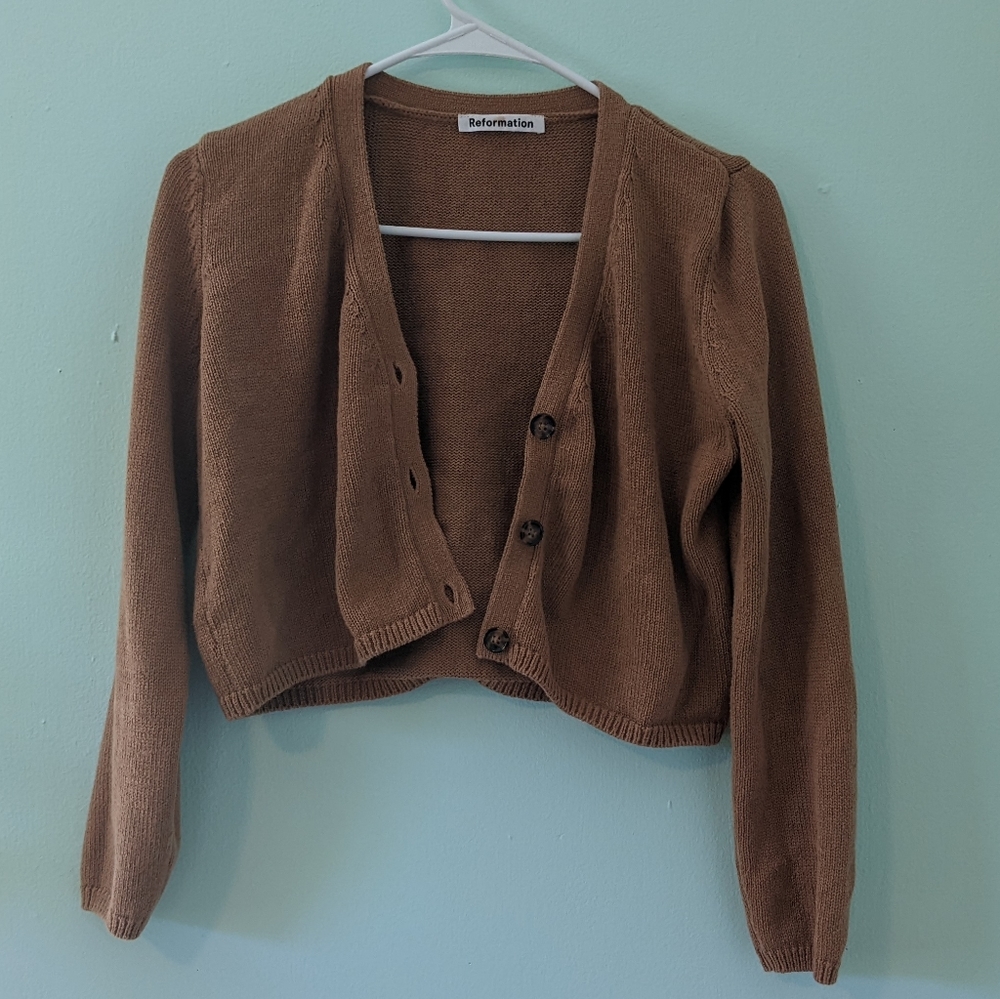 Reformation crop sweater